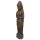 Standing Dewi figure "Chakra" 150 cm, stone sculpture hand carved from natural stone (basanite), brown-black patinated, garden deco, frost-proof