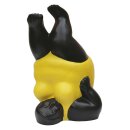Chubby lady in yellow swimsuit, legs up, 65 cm, stone...