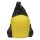 Mollige Dame im gelben Badeanzug, Beine oben, 65 cm, Steinfigur, GRC Material, Pool und Garten-Deko, frostfest