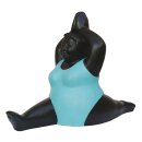 Chubby lady in the splits with turquoise swimsuit, 90 cm,...