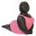 Mollige Dame im pinken Badeanzug, auf dem Bauch, 80 cm, Steinfigur, GRC Material, Pool und Garten-Deko, frostfest