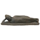 Buddha-Statue liegend, 150 cm, Steinfigur aus Lavastein...