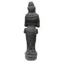 Standing Dewi Chakra, H 150 cm, black antique