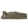 B-grade! Lying Buddha statue, 100 cm, stone figure hand carved from natural stone (basanite), garden deco, frost-proof