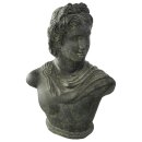 David bust / head, 60 cm, stone sculpture, black antique,...