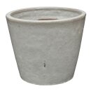 B-Ware! Pflanzgefäß Blumentopf Pflanzkübel Jasmine Ø 30 H 25 cm grauweiß glasiert frostfest