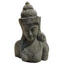 Shiva bust, H 80 cm, hand carved from basanite