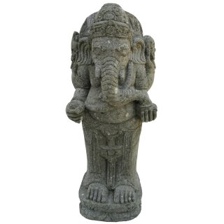 Standing Ganesha, various sizes H 80 - 120 cm, hand carved from basanite