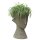 Flower pot "abstract head", various sizes, 60 - 75 cm, hand carved from basanite