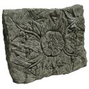 Stone-relief / step stone with floral pattern, 60 x 50...