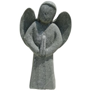 2nd. grade, Angel, female, H 60 cm, hand carved from basanite