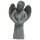 B-Ware, Engel, weiblich, H 60 cm, Steinmetzarbeit aus Basanit