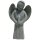 B-Ware, Engel, weiblich, H 60 cm, Steinmetzarbeit aus Basanit