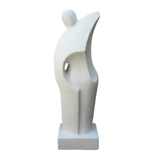Abstract stone sculpture "dancer", various sizes, H 100 - 145 cm, natural concrete finishing or in white