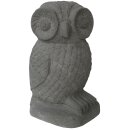 Stone owl, H 50 cm, natural concrete finishing