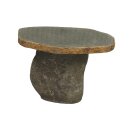 Stone table, Ø 50-80 cm, hand carved from riverstone