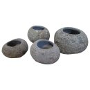 Stone flower-pot, various sizes, Ø 10 - 25 cm, hand carved from riverstone