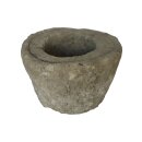 Old / antique stone trough / stone mortar "Lumpang" from Java, Ø about 40 cm, exclusive garden decoration, frost-proof