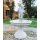 Mediterraner Springbrunnen "Varese", H 235 cm, weiß, frostfest, Garten-Brunnen made in Italy