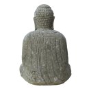 Sitzende Buddha-Statue "Japan", 50 - 120 cm, Steinmetzarbeit aus Naturstein (Basanit), Garten-Deko, frostfest