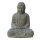 Sitzende Buddha-Statue "Japan", 50 - 120 cm, Steinmetzarbeit aus Naturstein (Basanit), Garten-Deko, frostfest