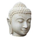 Buddha-Kopf, verschiedene Gr&ouml;&szlig;en H 10 - 120 cm, in schwarz antik oder wei&szlig; antik