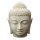 Buddha-head, 20 - 120 cm, stone statue, cast stone, black or white antique, garden decoration, frost-proof