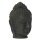 Buddha-head, 20 cm, stone statue, cast stone, black antique, garden decoration, frost-proof