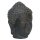 Buddha-Kopf, 32 cm, Steinfigur, Steinguss, schwarz antik, Garten-Deko, frostfest