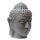 Buddha-head, 50 cm, stone statue, cast stone, black antique, garden decoration, frost-proof