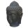 Buddha-head, 100 cm, stone statue, cast stone, black antique, garden decoration, frost-proof