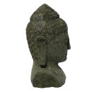 Buddha-head -bust, 30 cm, stone figure, hand carved, garden deco, forst-proof