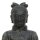 Chinesischer Krieger, stehend, H 120 cm, schwarz antik