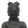 Standing Chinese warrior, terracotta army, 120 cm, stone figure, garden deco statue, black antique, frost-proof