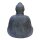 Sitzende Buddha-Statue &quot;Japan&quot;, 82 cm, Garten-Deko, schwarz antik, frostfest