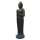 Buddha-Figur "Begrüßung", stehend, 120 cm, Steinfigur, Garten-Deko, schwarz antik, frostfest