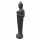 Standing Buddha figure "greeting", 150 cm, garden deco, black antique, frost-proof