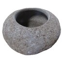 Stone flower-pot M, 15 x 12 cm, hand carved from riverstone