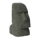 Moai-Statue, Osterinsel-Kopf, 15 cm, Steinmetzarbeit, Lava-Stein, Steinfigur, Garten-Deko, frostfest