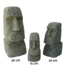 Moai-Statue, Osterinsel-Kopf, 15 cm, Steinmetzarbeit, Lava-Stein, Steinfigur, Garten-Deko, frostfest