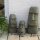 Moai-Statue, Easter Island Head, 15 cm, hand carved from lava stone, garden decoration, frost-proof