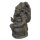 Ganesha Statue "India", sitzend, 80 cm, Steinfigur, Garten-Deko, schwarz antik, frostfest