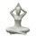 Yoga Lady, Shukasana, arms low, various sizes H 40 - 80 cm, in black antique or white antique