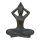 Yoga Lady, Shukasana, arms low, H 80 cm, in black antique