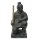 Kneeling Chinese warrior, H 50 cm, black antique