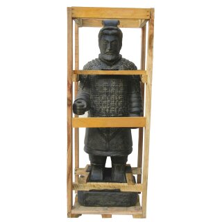 Terrakotta-Krieger General Statue - Steinguss, 104 Cm Hoch, 80 Kg - Frostsicher Für Garten & Außenbereich