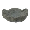 Steinschale &quot;Muschel&quot;, verschiedene Gr&ouml;&szlig;en 20 - 25 cm, Steinmetzarbeit aus Basanit