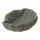 Steinschale "Muschel", L 20 cm, Steinmetzarbeit aus Basanit