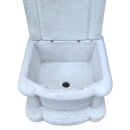 Mediterranean wall fountain "Siena", H 101cm, white antique