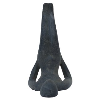Yoga Lady, salamba sarvangasana, shoulder stand, H 30 - 80 cm,  black antique